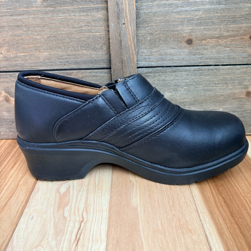 ARIAT #10002368 WOMEN'S STEEL SAFETY TOE BLACK CLOG Sz 7C 7 Wide - Picture 10 of 14